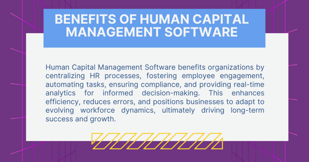 Benefits of human capital management software 